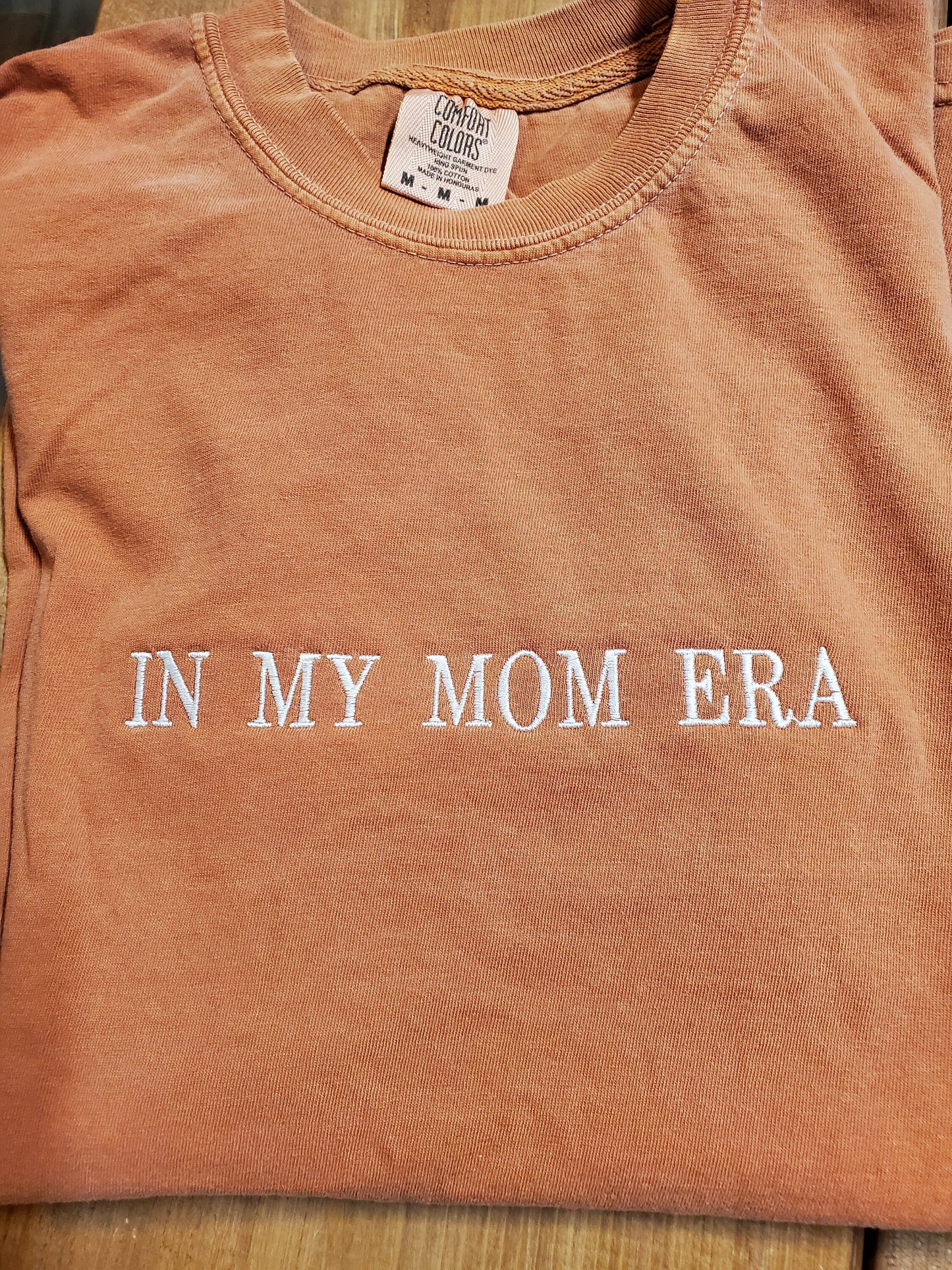 in my mom era shirt, Embroidered Mom Era Shirt, Comfort Colors Tee, mama tshirt, era, mom summer tshirt, mom era, Tonal,