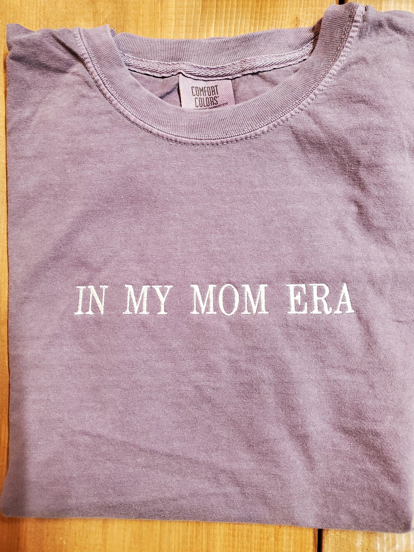 in my mom era shirt, Embroidered Mom Era Shirt, Comfort Colors Tee, mama tshirt, era, mom summer tshirt, mom era, Tonal,