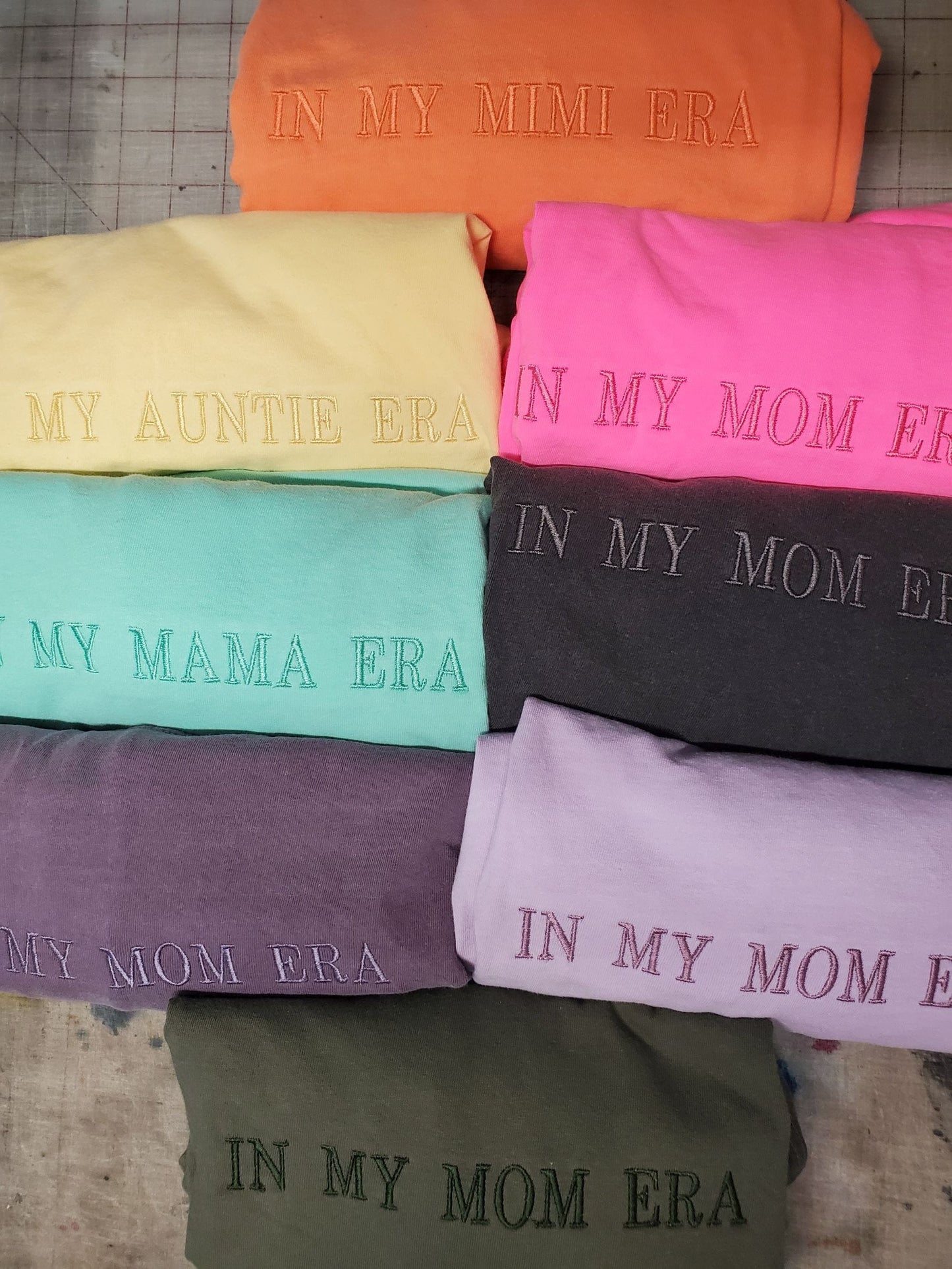 in my mom era shirt, Embroidered Mom Era Shirt, Comfort Colors Tee, mama tshirt, era, mom summer tshirt, mom era, Tonal,