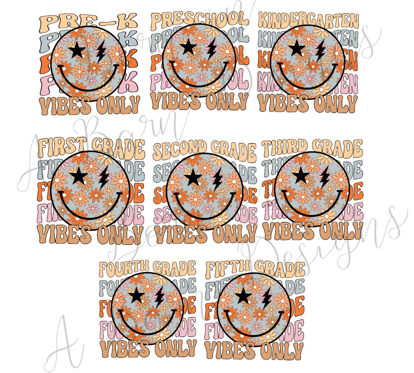 1st Grade Back To School Kids Shirt, 1st Grade Vibes Shirt, Boho Smiley Face Shirt, 1st Day, Back to School Supplies, Back to School clothes