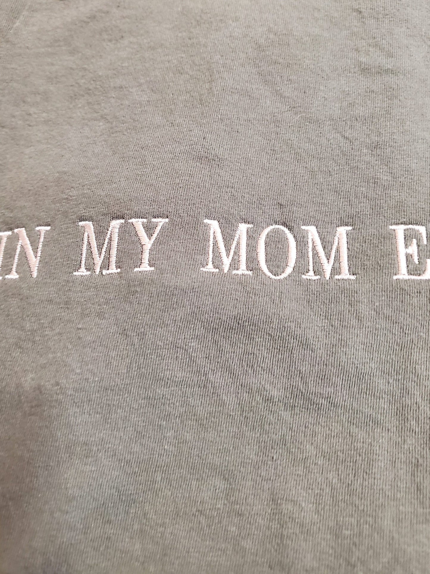 Family Birth Announcement, In my mom era Crew Neck, Comfort Colors Crewneck,Embroidered Mom Era Shirt, Dad, Grandpa, Grandma, baby reveal