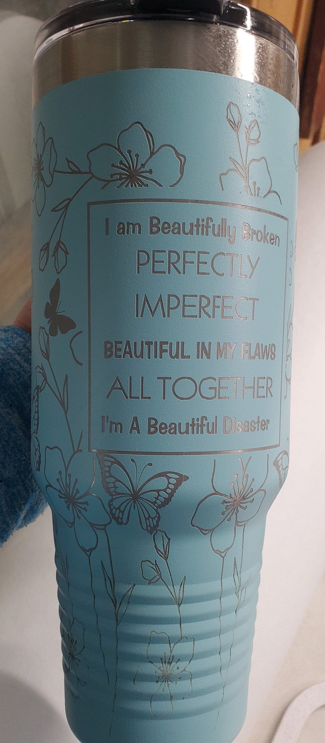 Coffee Tumbler, 40 oz Tumbler, Perfect Imperfect, Coffee Love, All I need Is Coffee, Popular Tumbler, tanle tumbler, Blogger Mom, Custom Gift, Mothers Day, Christmas Mom Gift, Beautiful Disastert, Veterinarian Gift, Best Selling Gift, Etsy Pick,
