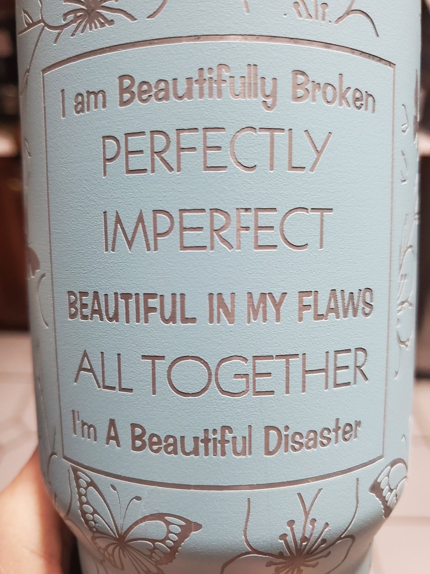 Coffee Tumbler, 40 oz Tumbler, Perfect Imperfect, Coffee Love, All I need Is Coffee, Popular Tumbler, tanle tumbler, Blogger Mom, Custom Gift, Mothers Day, Christmas Mom Gift, Beautiful Disastert, Veterinarian Gift, Best Selling Gift, Etsy Pick,