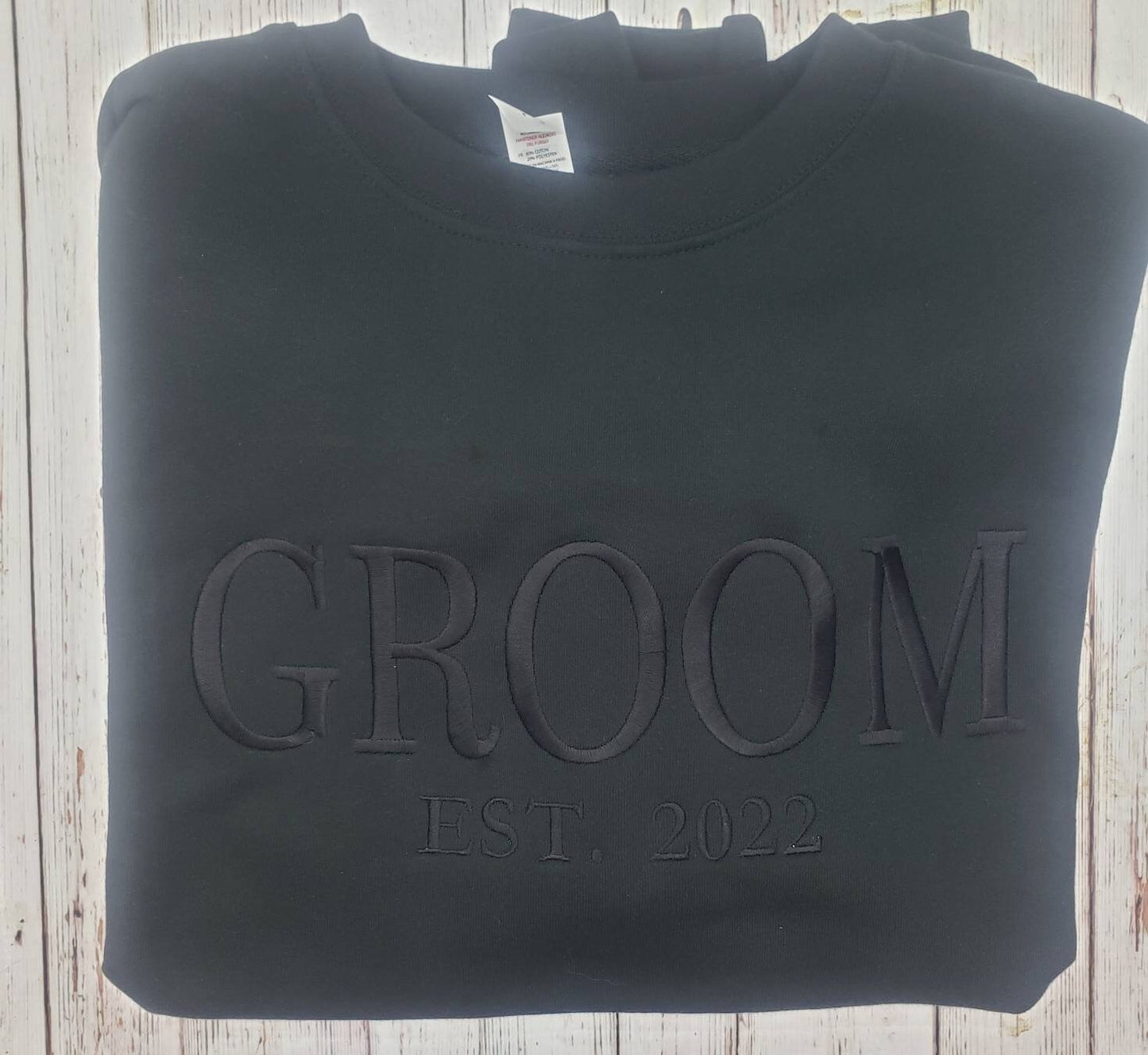 Bride shirt, Groom Shirt, Wifey, Hubby, Couples Sweatshirt, Wedding Gift, Bridal Shower Gift, Husband Gift, Wife Gift, Anniversary Gift, Wife, Husband, Established Date, Initial Sleeve, Trending Wedding Gift, Best Seller, Etsy Pick