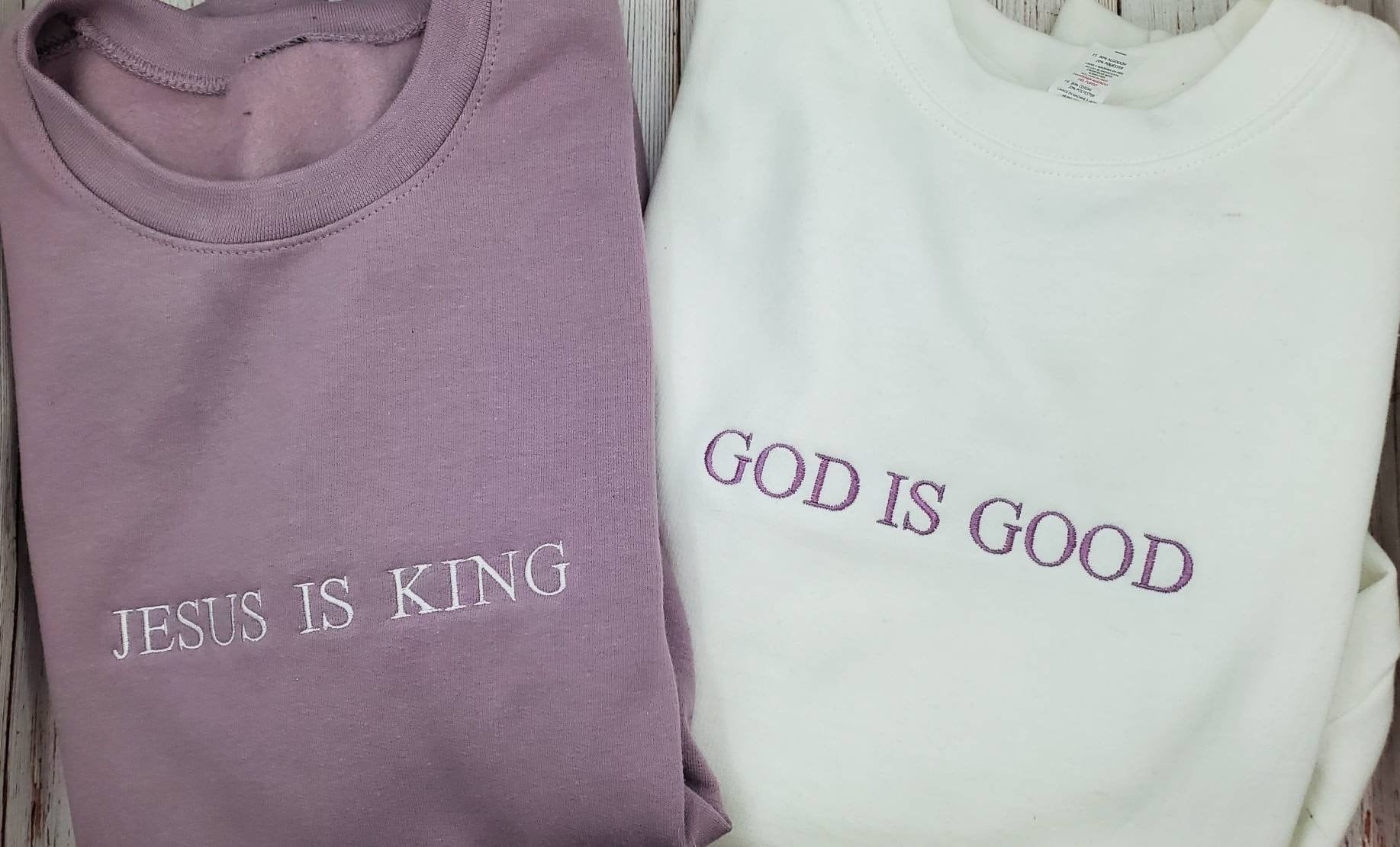 God Is Good, Jesus Is King, God is Good Sweatshirt, Religious Shirt, Religious Apparel, Best Seller, Best Selling Religious Shirt, Etsy Pick, Trending Religious Shirt, Child of God, Easter Shirt, Christmas Gift,