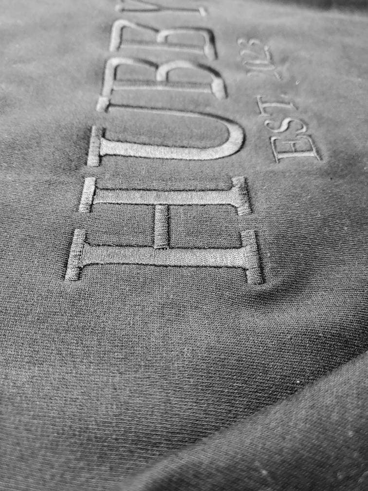 Wifey, Hubby, Couples Sweatshirt, Wedding Gift, Bridal Shower Gift, Husband Gift, Wife Gift, Anniversary Gift, Wife, Husband, Established Date, Initial Sleeve, Trending Wedding Gift, Best Seller, Etsy Pick