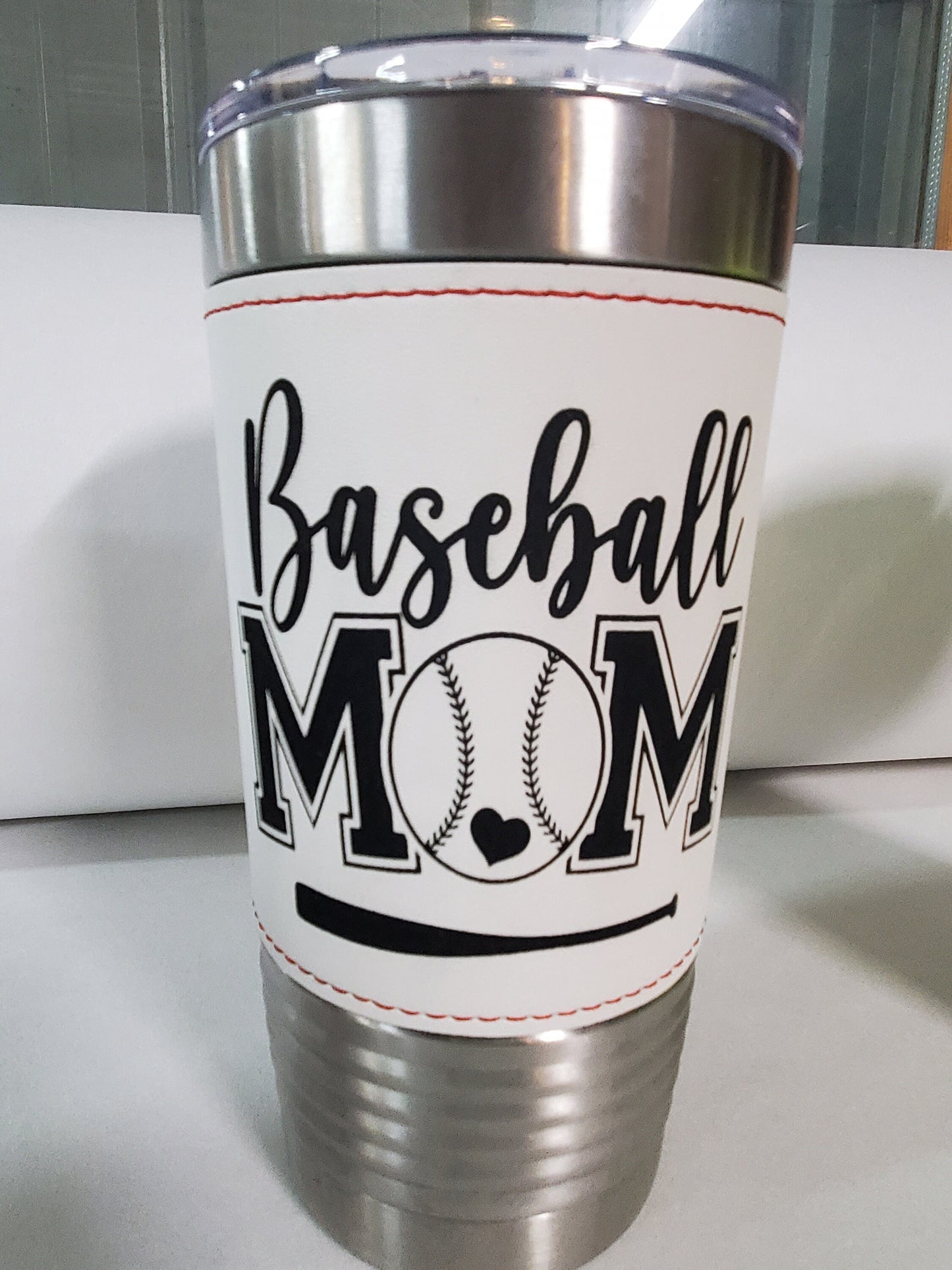 Baseball Mom, Softball Mom, Basketball Mom, Football Mom,Mom Tumbler, Custom Tumbler, 20oz Tumbler, Mothers Day Gift, Mom Gift, Leather Wrapped, Lasered Leather, Christmas Gift, Best Seller, Trending Tumbler, Etsy Pick